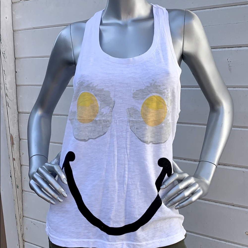 Sauce smile face racer tank